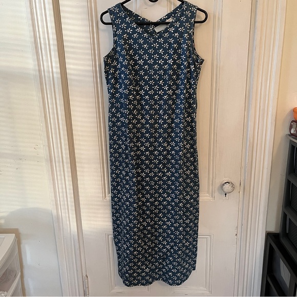 *SOLD* Liz Claiborne denim maxi dress - Picture 1 of 5
